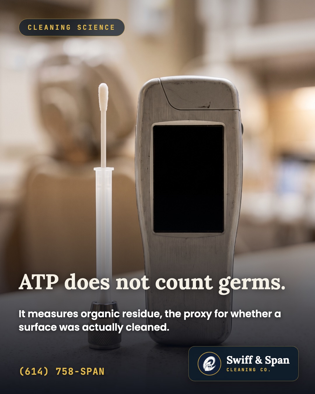 Swiff & Span brand card for Does ATP Testing Measure Germs? What RLU Really Shows