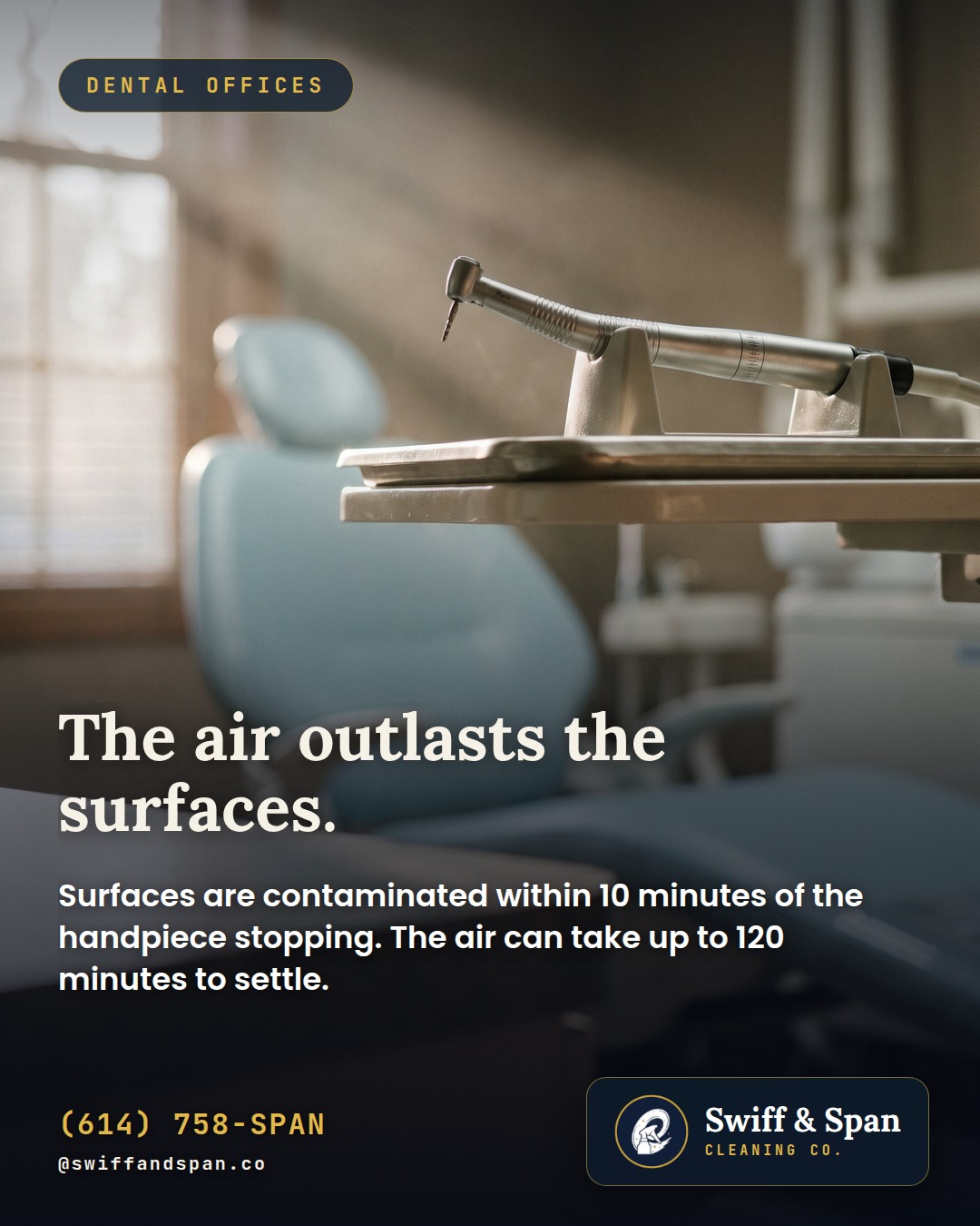 Swiff & Span photo card: The air outlasts the surfaces.